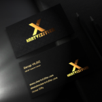 Fantazi Kartvizit Siyah Kağıt – Yaldız Baskı + Ezme Baskı – Dubleks Sıvama