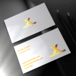 Fantazi Kartvizit Beyaz Kağıt – Yaldız Baskı + Ezme Baskı – Dubleks Sıvama