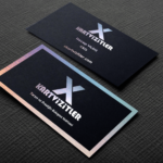 Fantazi Siyah Kartvizit – Hologram Yaldız – Dubleks Sıvama