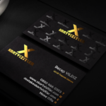 Fantazi Siyah Kartvizit – Altın, Gümüş ve Siyah Yaldızlı