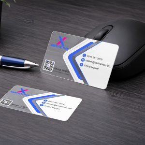 Şeffaf Plastik Kartvizit – Modern ve Profesyonel Tasarım