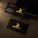 Süet Kartvizit – Yaldız Baskı – Dubleks Sıvama