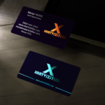 Süet Lacivert Kartvizit – Yaldız Baskı – Dubleks Sıvama