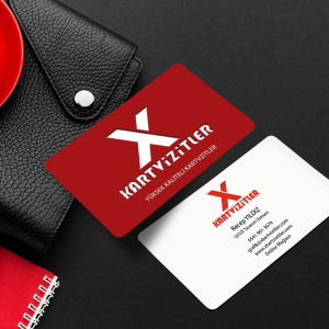 Fantazi Kırmızı Kartvizit - Lüks ve Özel Tasarım - Lazer Kesim