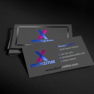 Standart Kartvizit  Kısmı Laklı Mat Selefonlu